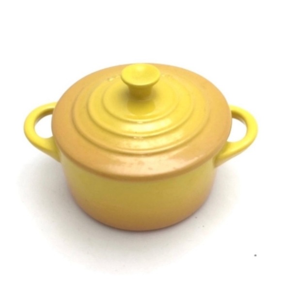 Le Creuset 8oz Round Mini Cocotte Soleil in Yellow - Picture 6 of 10